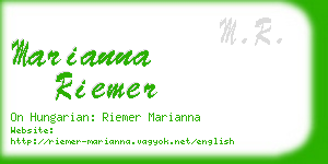 marianna riemer business card